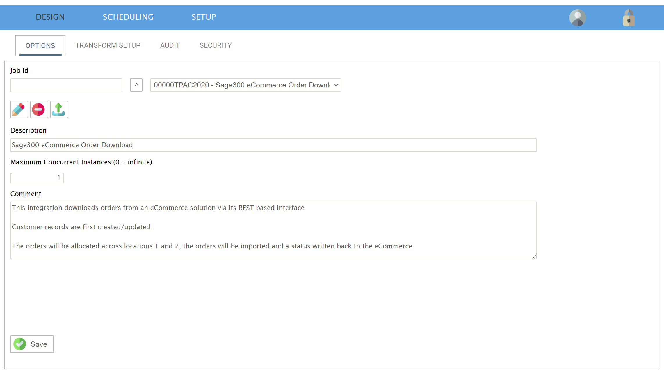 Design tab | IMan User Guide | Realisable