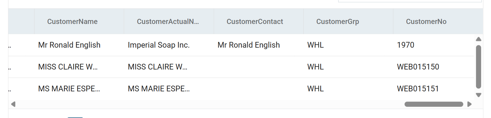 The preview showing every order with a customer number, the first from the lookup and the rest generated