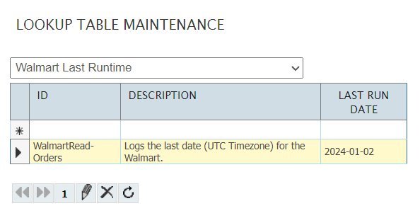 The maintained last run date