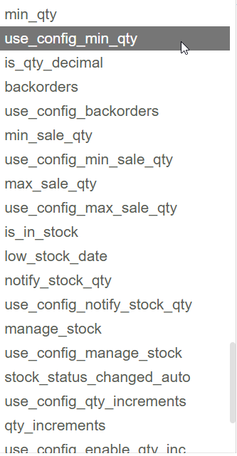 Overriding an inventory default