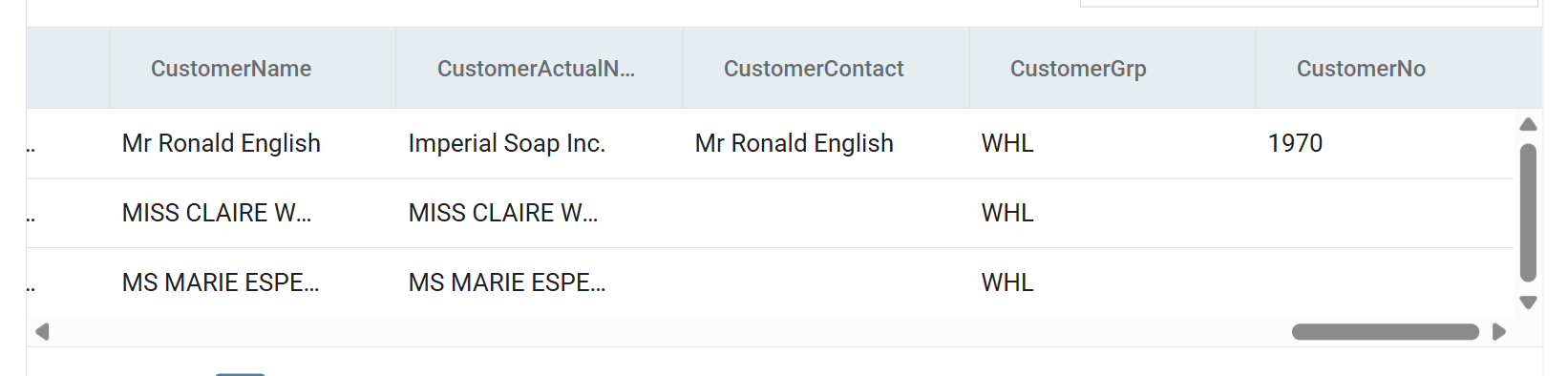 The preview showing CustomerNo populated for the first order only