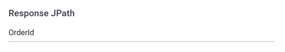 The Response JPath field in the JSON Writer's field dialog
