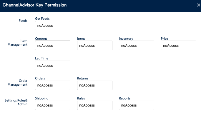 Setting permissions for the delegated key